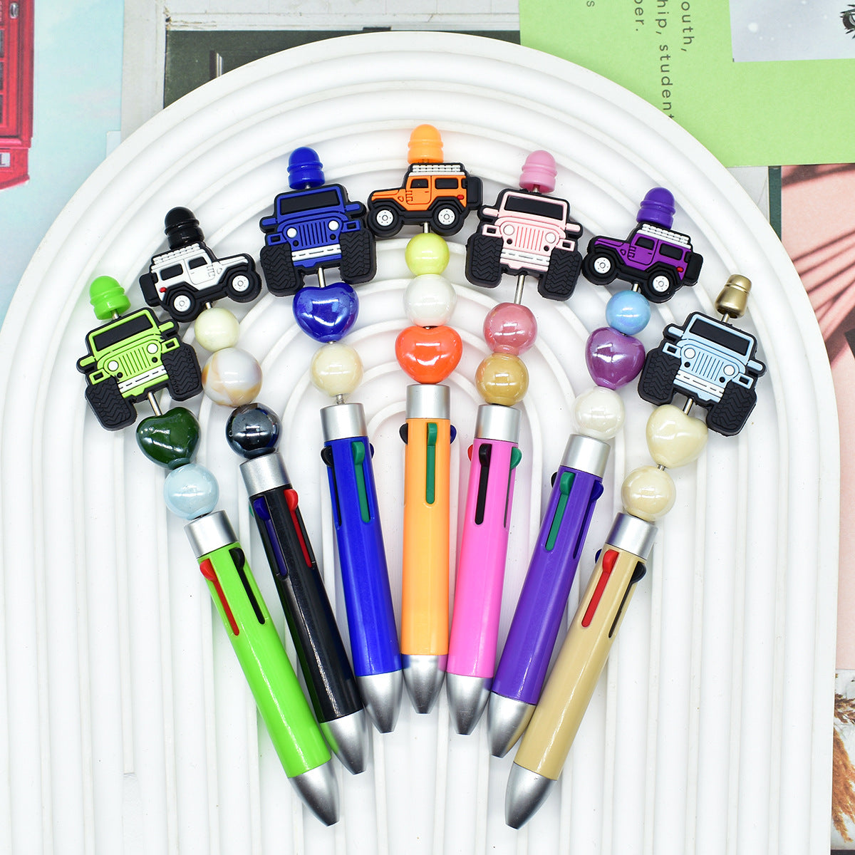 Wholesale  Random 100pcs/pack Jeep series beaded bracelet